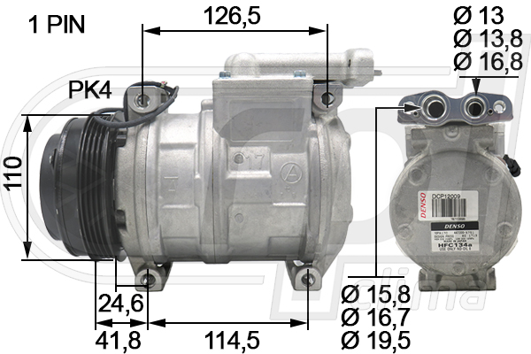 Compresor, climatizare APCOIV0007 RPL QUALITY