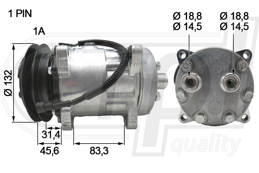 Compresor, climatizare APCOIV5001 RPL QUALITY