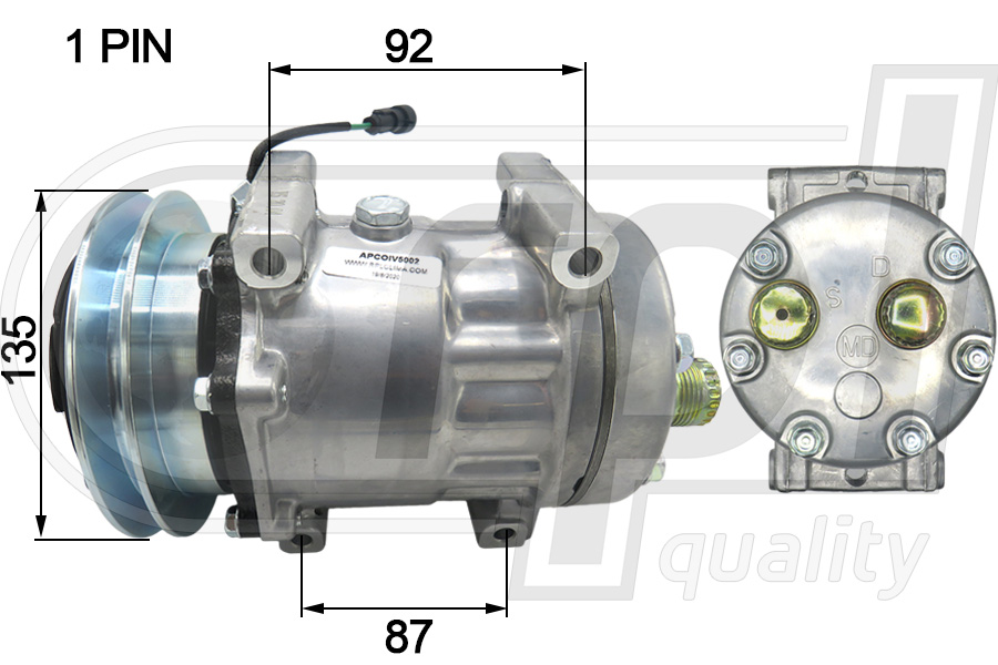 Compresor, climatizare APCOIV5002 RPL QUALITY
