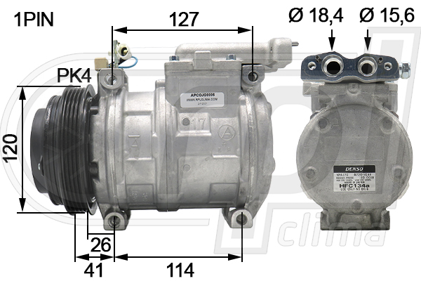 Compresor, climatizare APCOJG0006 RPL QUALITY