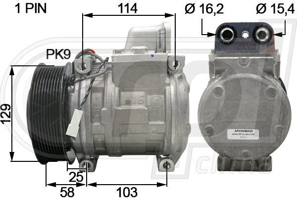 Compresor, climatizare APCOMB0025 RPL QUALITY