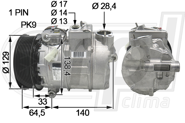Compresor, climatizare APCOMB0033 RPL QUALITY
