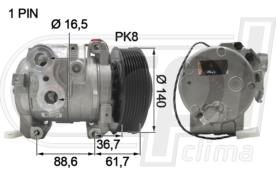 Compresor, climatizare APCOMB0069 RPL QUALITY