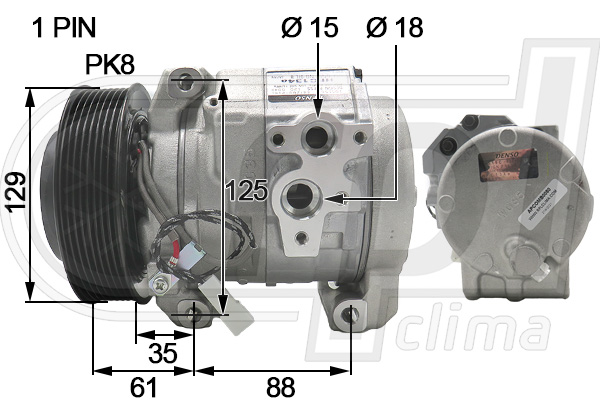 Compresor, climatizare APCOMB0080 RPL QUALITY