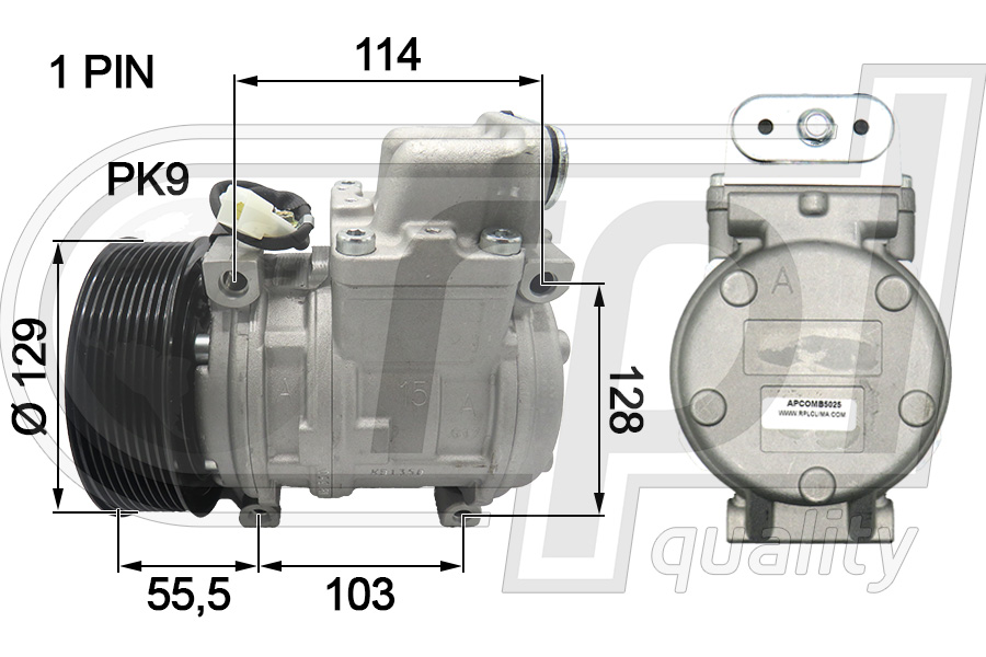 Compresor, climatizare APCOMB5025 RPL QUALITY