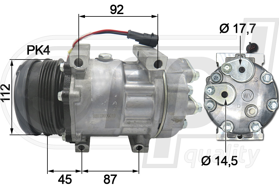 Compresor, climatizare APCONH5002 RPL QUALITY