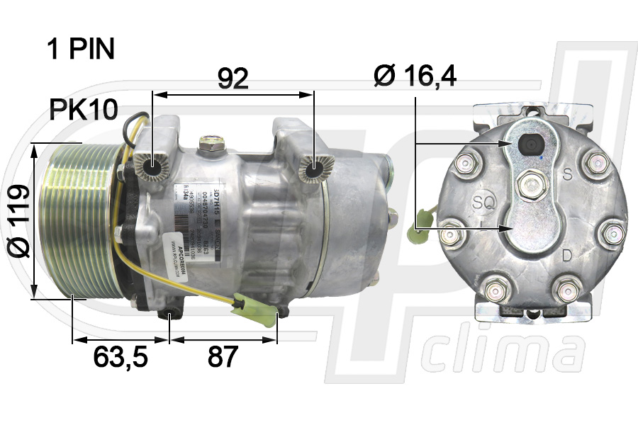 Compresor, climatizare APCORE0064 RPL QUALITY
