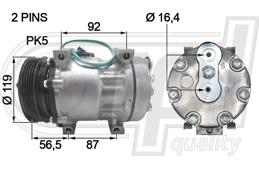 Compresor, climatizare APCORE5057 RPL QUALITY