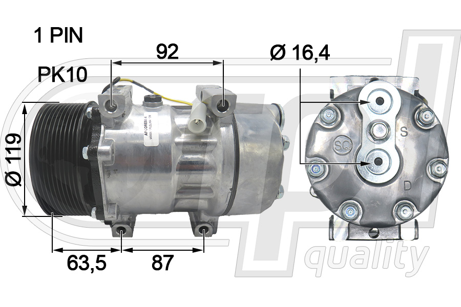 Compresor, climatizare APCORE5064 RPL QUALITY