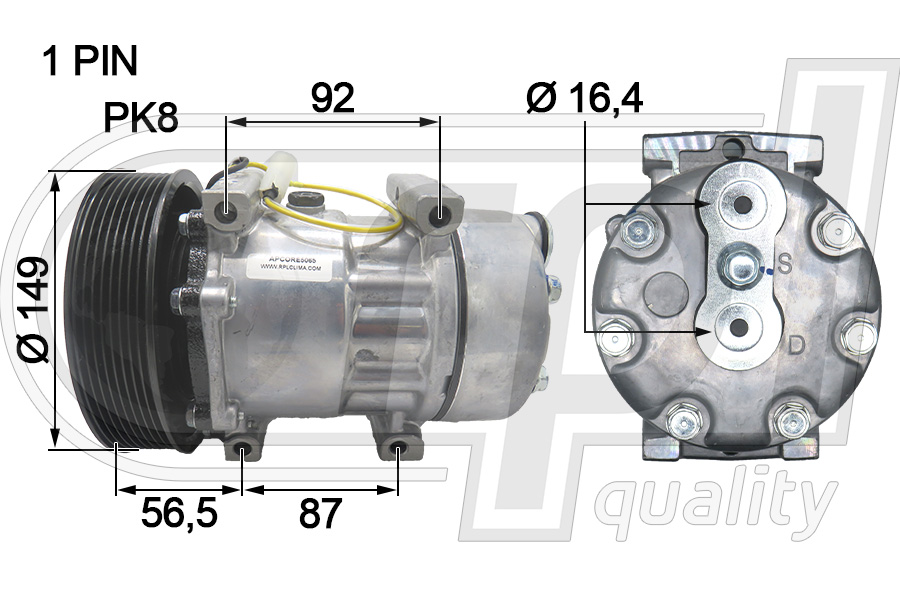 Compresor, climatizare APCORE5065 RPL QUALITY