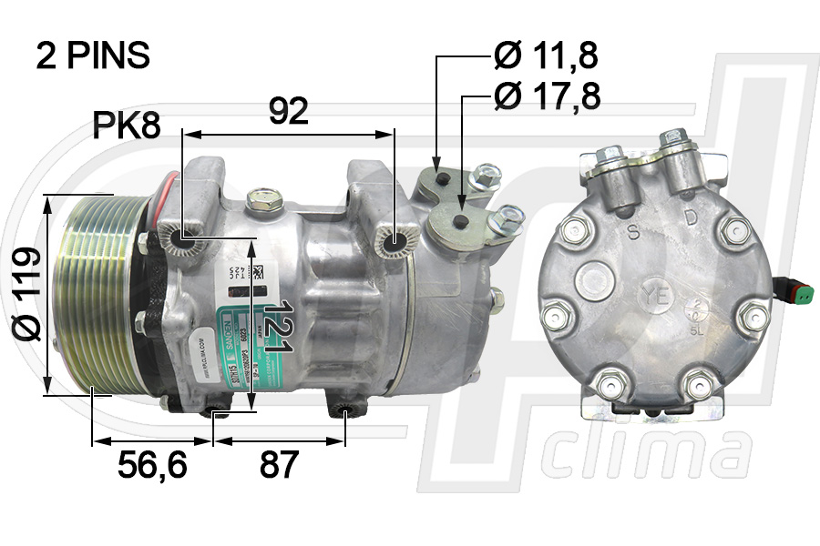 Compresor, climatizare APCOSC0002 RPL QUALITY