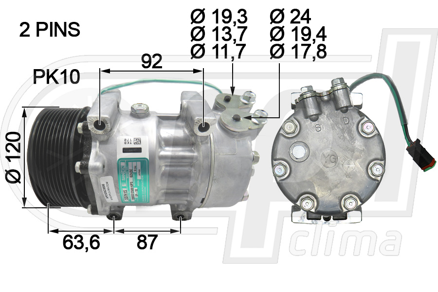 Compresor, climatizare APCOSC0006 RPL QUALITY