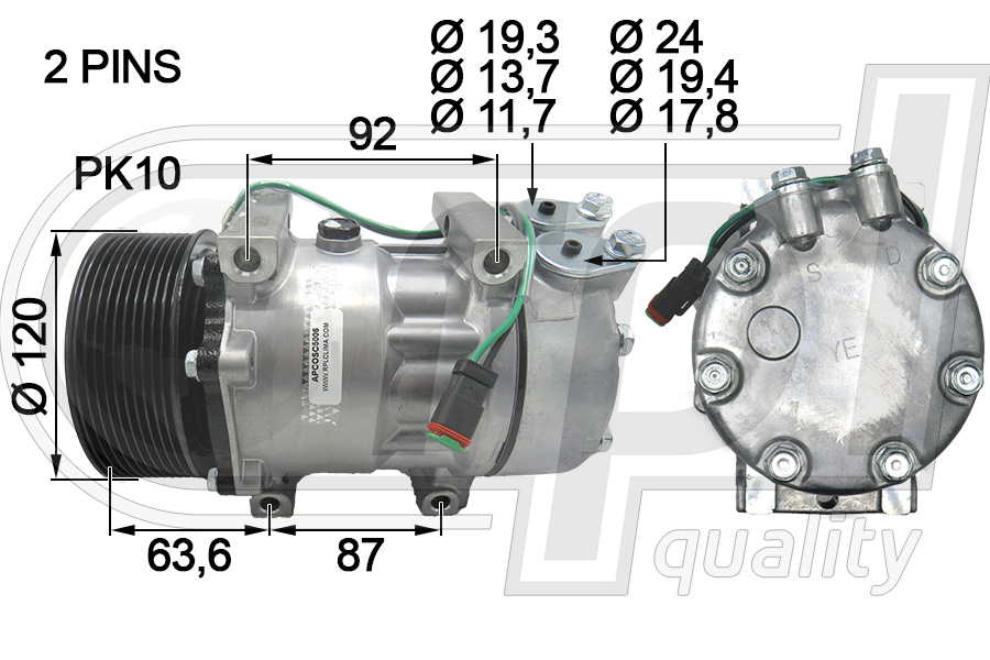Compresor, climatizare APCOSC5006 RPL QUALITY