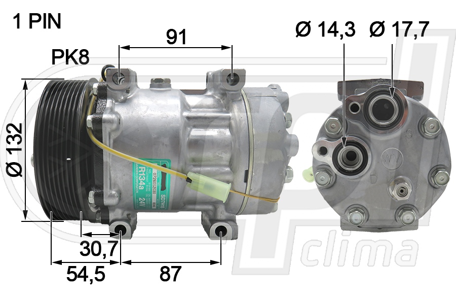 Compresor, climatizare APCOVO0014 RPL QUALITY