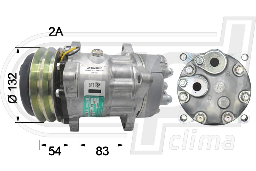 Compresor, climatizare APCOVO0027 RPL QUALITY