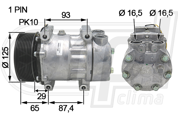Compresor, climatizare APCOVO0062 RPL QUALITY