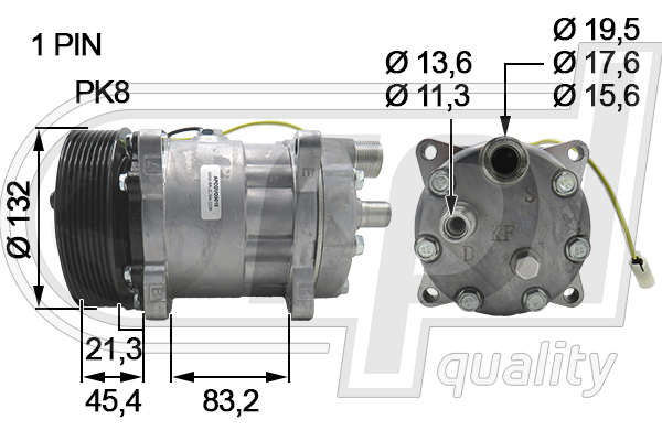 Compresor, climatizare APCOVO5010 RPL QUALITY