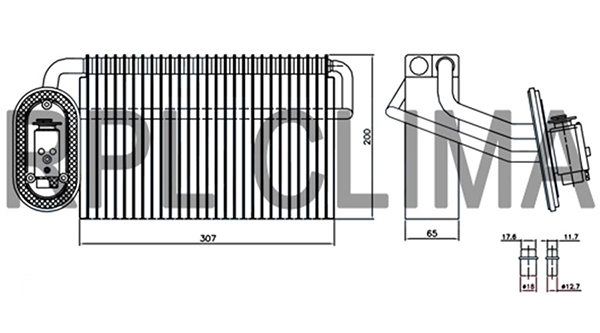 Evaporator,aer conditionat APEVDF5002 RPL QUALITY