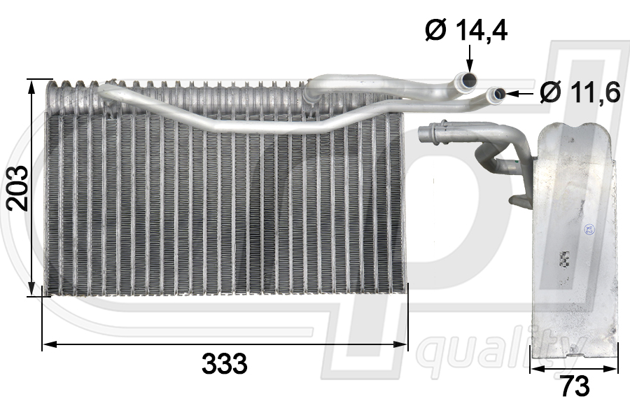 Evaporator,aer conditionat APEVRE5024 RPL QUALITY