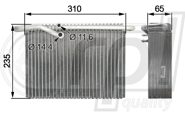 Evaporator,aer conditionat APEVVO5012 RPL QUALITY