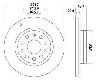 Disc frana 12108504 MTR