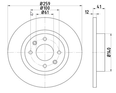 Disc frana 12108507 MTR