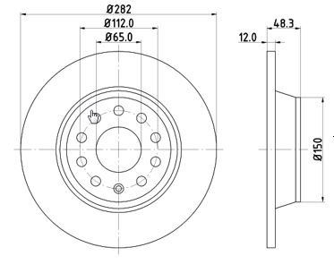 Disc frana 12108509 MTR