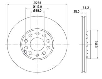 Disc frana 12108510 MTR