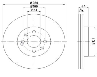 Disc frana 12108520 MTR