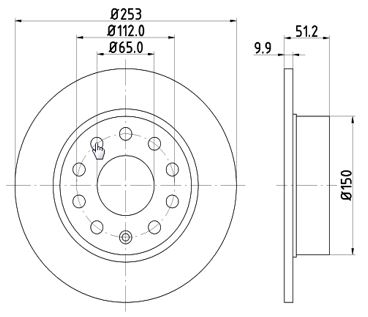 Disc frana 12108523 MTR