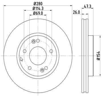 Disc frana 12108525 MTR