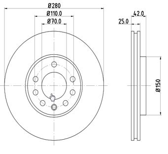 Disc frana 12108526 MTR