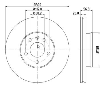 Disc frana 12108530 MTR