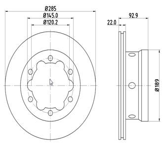 Disc frana 12108533 MTR