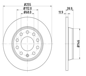 Disc frana 12108541 MTR