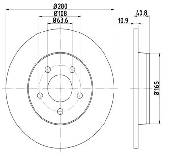 Disc frana 12108544 MTR