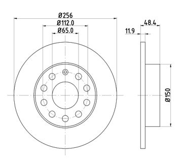 Disc frana 12108557 MTR