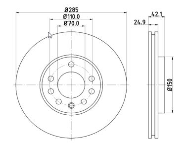 Disc frana 12108558 MTR