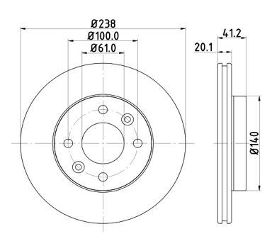 Disc frana 12108560 MTR