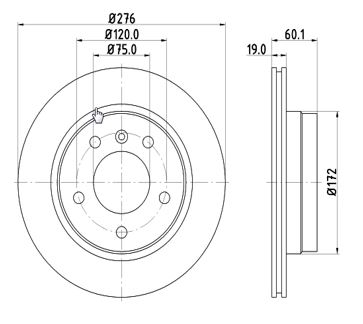 Disc frana 12108564 MTR