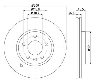 Disc frana 12108567 MTR