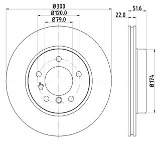 Disc frana 12108570 MTR