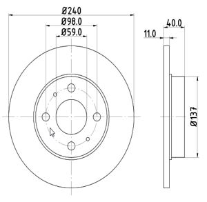 Disc frana 12108575 MTR