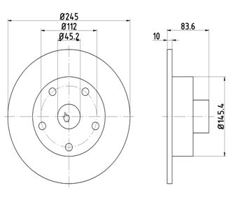 Disc frana 12108576 MTR