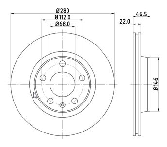 Disc frana 12108577 MTR