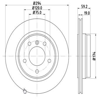 Disc frana 12108582 MTR