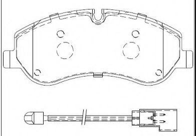 Set placute frana,frana disc 12119556 MTR