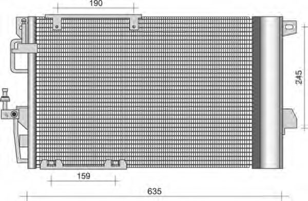 Condensator, climatizare 12133759 MTR