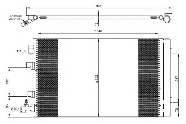 Condensator, climatizare 12133760 MTR