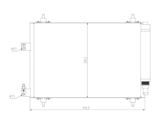 Condensator, climatizare 12133768 MTR